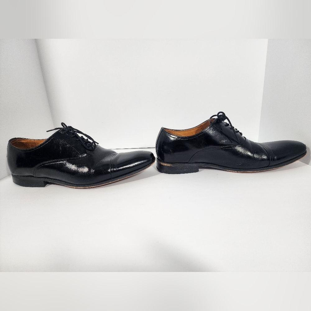 Florsheim Mens 11 Corbetta CapToe Oxford Black Leather classic formal work event - Picture 8 of 13